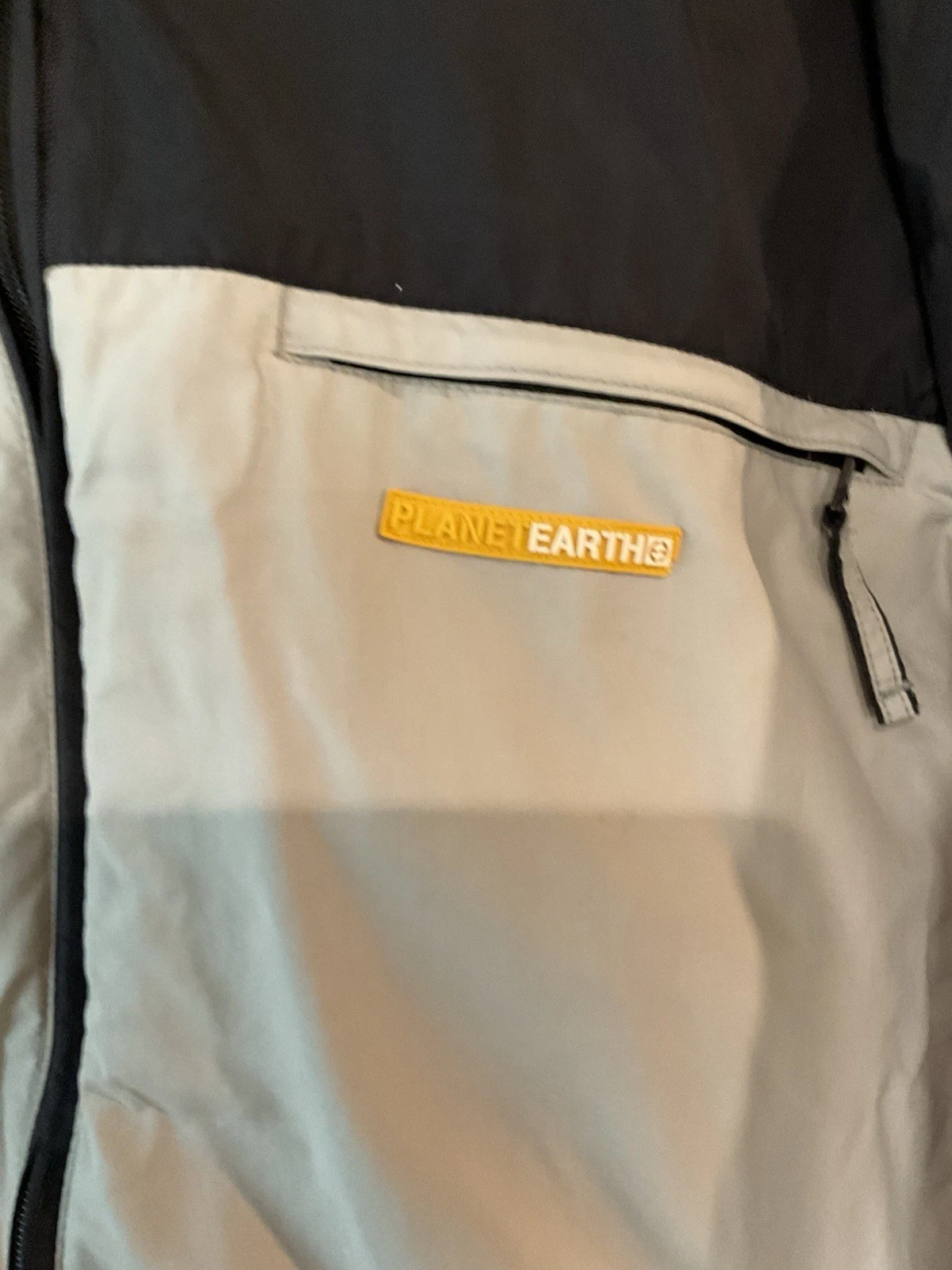Planet Earth Outerwear Jacket Men Large Black Gray Zip Parka Snow Outdoor Ski image 2