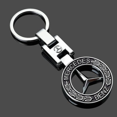 Neu 3D Metall Schlüsselanhänger Ring für Mercedes Benz AMG Sport Emblem Auto Zuhause