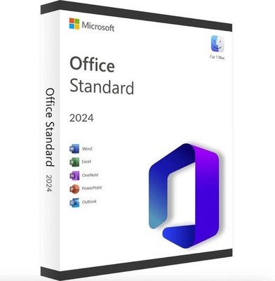 Microsoft Office 2024 Standard Lizenz für 1 PC   Weltweite Online Aktivierung