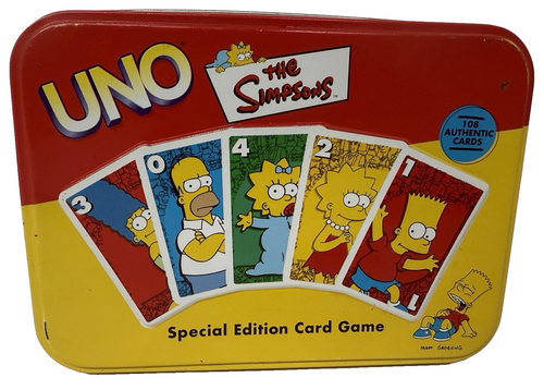 The SIMPSONS 2002 UNO Special Edition Card Game in Collectors Tin Complete
