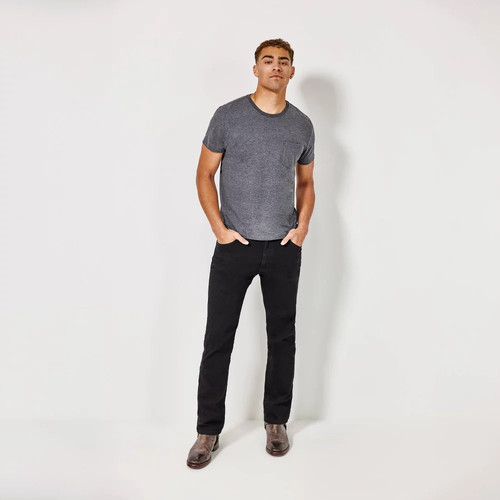 Wrangler Men's Regular Fit Straight Jeans - Black Wash 34x30