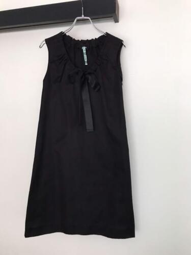 JIL SANDER Silk Sleeveless One Piece WMNS Knee Length Dress Size 34 Black USED - Picture 2 of 7