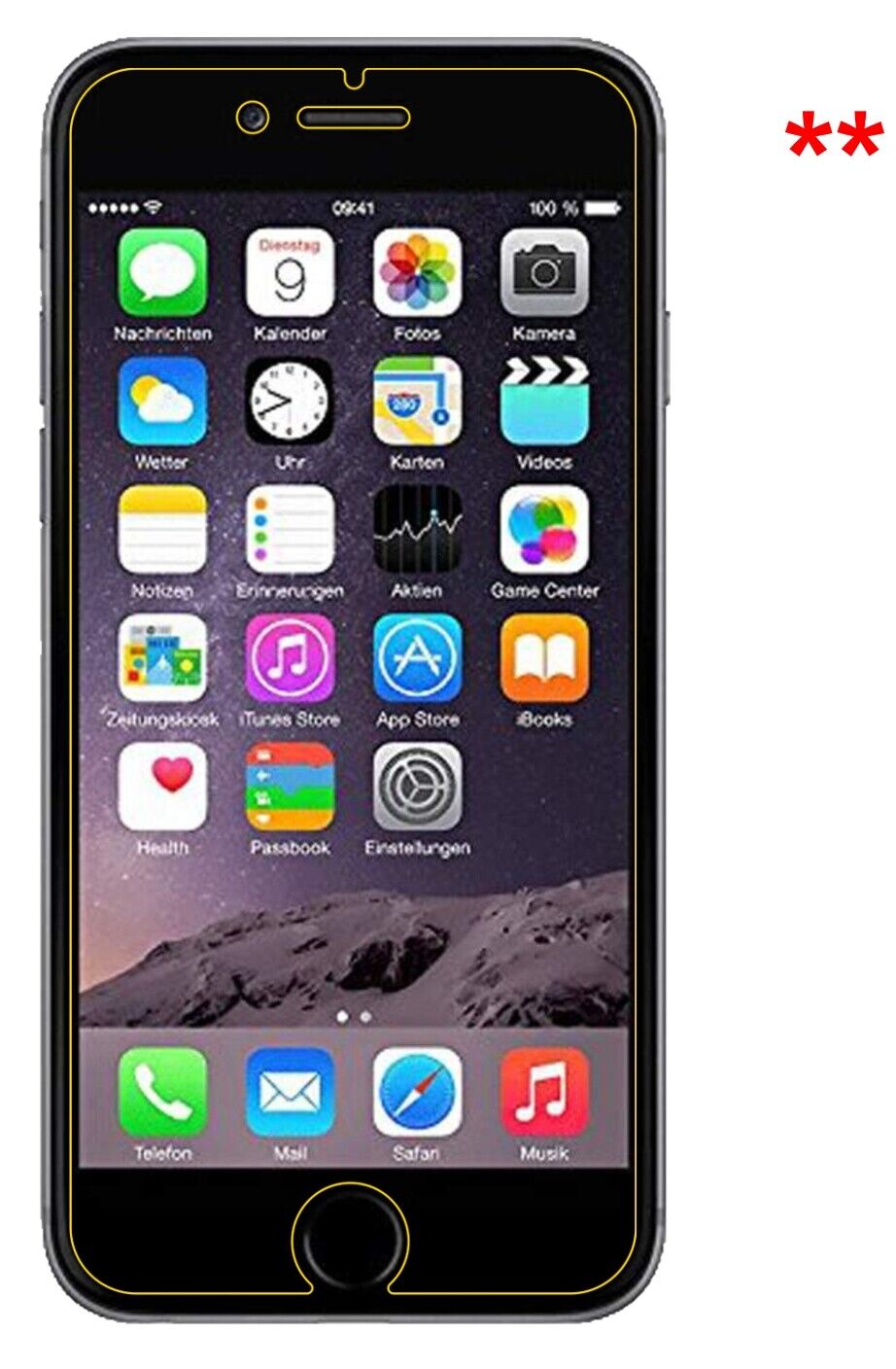Schutzfolie für Apple iPhone 6 6S 7 Display Folie klar Displayschutzfolie