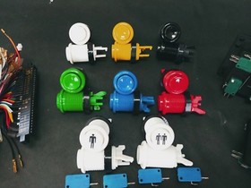 Bar top arcade parts build kit 2 4/8 joysticks 16 buttons jamma cable