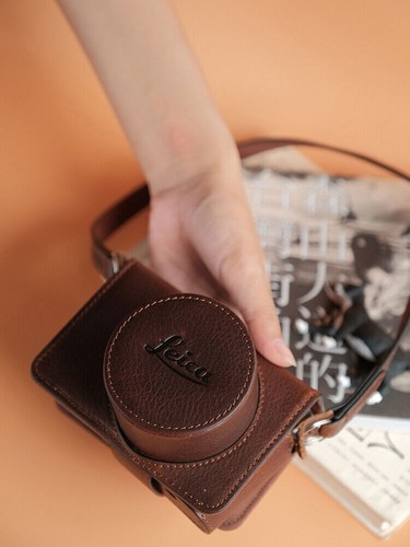 Leather Camera Bag Case For Leica D-LUX8 Dlux8 Genuine Protect Cover Belt Strap - Picture 7 of 29