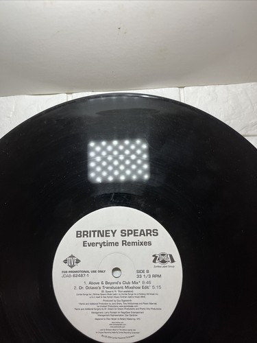 BRITNEY SPEARS EVERYTIME 12" PROMO VINYL REMIXES RECORD IN THE ZONE RARE! - Picture 15 of 20