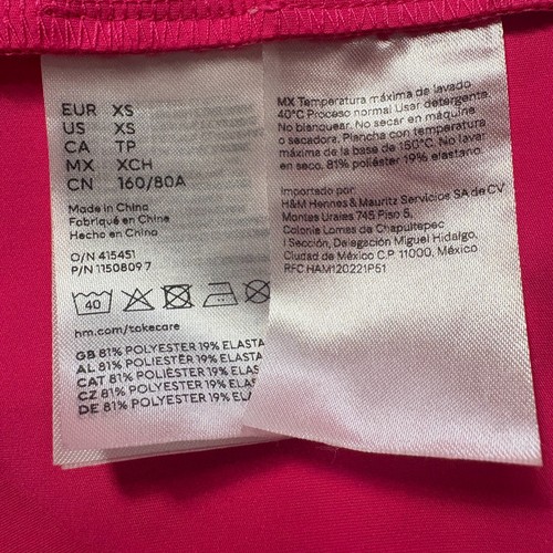 H&M Studio Zwickel Panel Kleid XS Pink Cerise Runway S/S 2023 Maxikleid Schleppe - Bild 12 von 13
