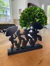 new orleans jazz fest art wood carving