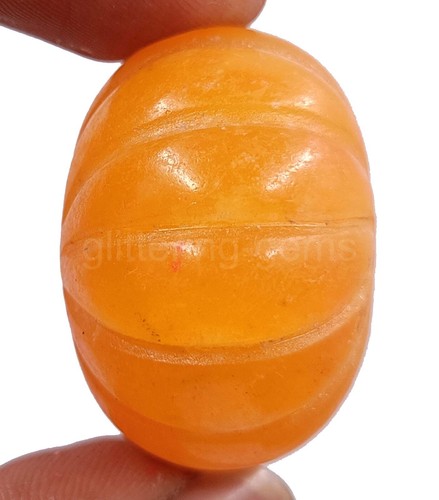 167 Ct Lab-Created Oval Shape Cats Eye Yellow IGL Certified Loose Gemstone 5AIV - Picture 3 of 8
