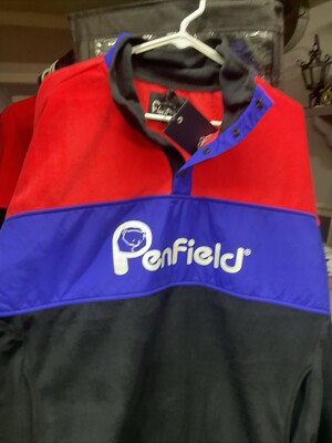 Penfield Men's Raspberry Sharma Fleece Jacket $130 NWT