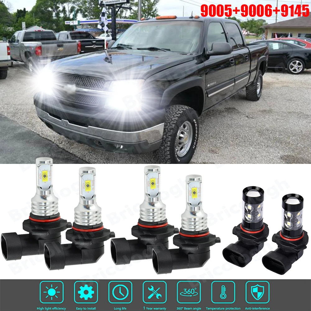 2006 Led Headlights Fog Lights Bulbs