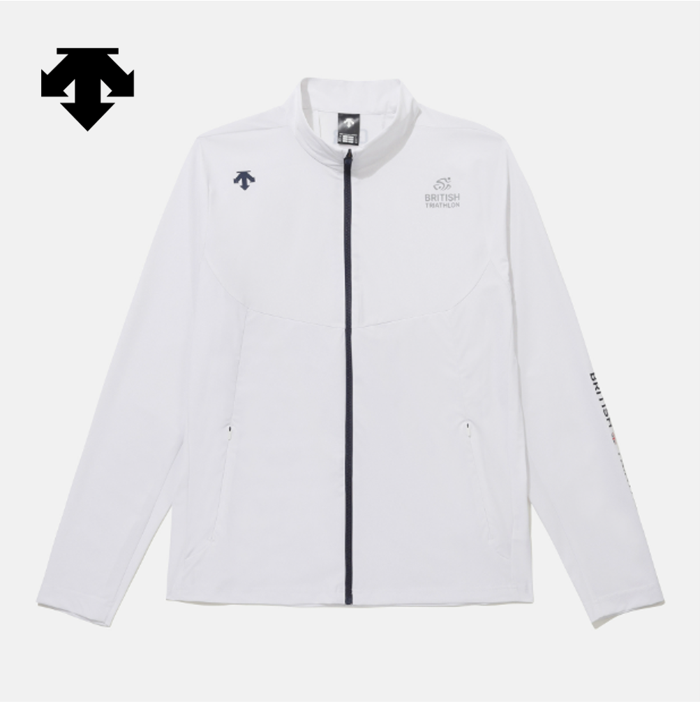 デサントAIR FLOW LIGHT COAT(TRIATHLON) DESCENTE BRITISH TRIATHLON Cooling Tricot Jacket BLUE ASIAN