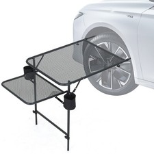 Car Desk, Tailgate Table, Car Camping, Camping Table Vehicle Wheel-Mounted Table
