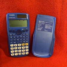 Casio FX-300ES Plus Natural-V.P.A.M. Two Way Power Blue Calculator Working Good