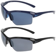 Nike Skylon Rise Polarized Semi-Rimless Wrap Sunglasses w/ MAX Optics NKIB3519X