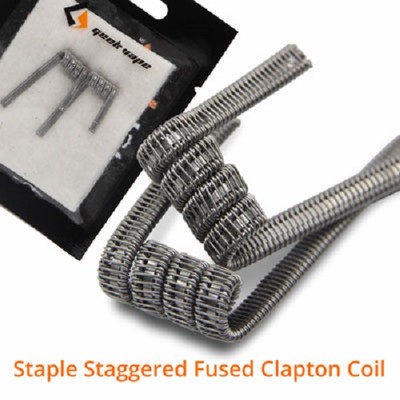 Geek Vape Staple Staggered Fusion Clapton Coil Fertigwickelung e Zigarette 