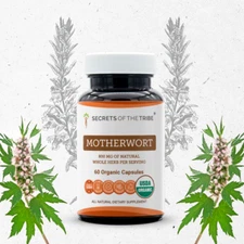 Secrets Of The Tribe Motherwort Capsules, 400 mg