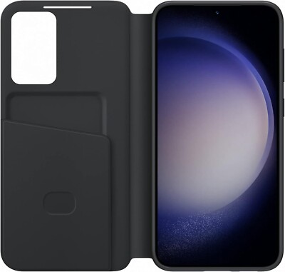 Samsung Smart Clear View Wallet Case Black for Samsung Diamond 6.7