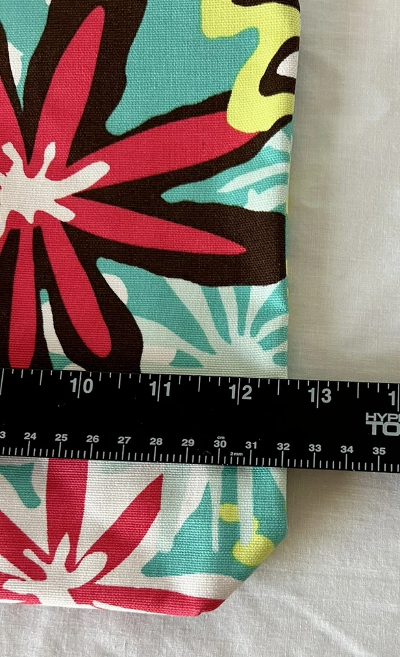 Bolsa con cremallera de lona Thirty-One Flower Daisy Craze Foto 4 de 4