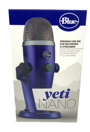 Blue Yeti Nano Premium USB Mic for Recording Streaming - Vivid Blue - Afbeelding 1 van 4