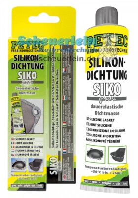 PETEC Motordichtmasse grau 70ml -50 ~ +260°C Motor Dichtung Dichtmittel Silicon