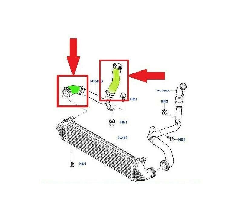 Turboschlauch Ladeluftschlauch Für FORD S-Max 2.2 TDCI