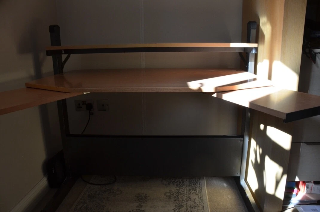 Ikea desk sale topper shelf