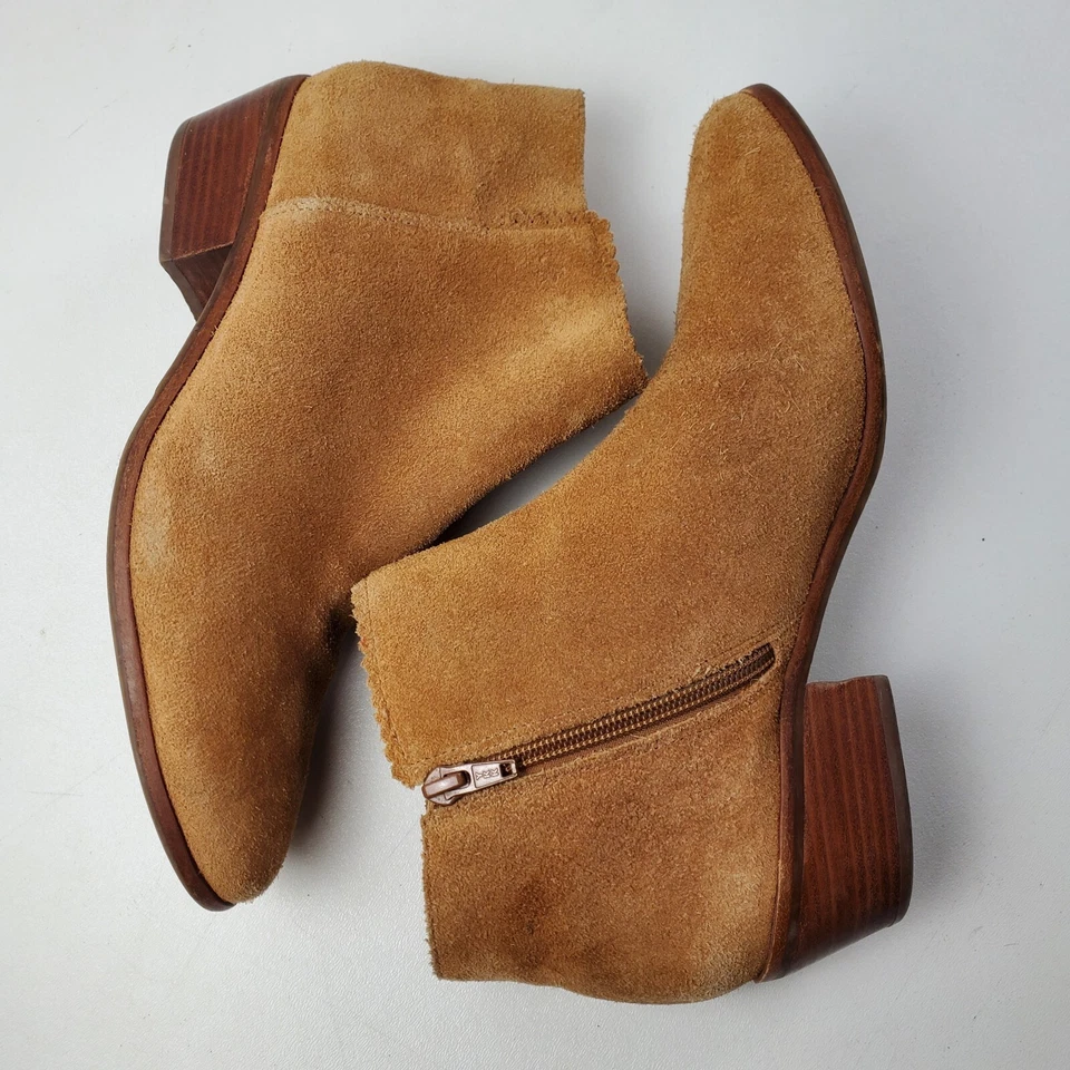 Botines Jack Rogers de gamuza tostada talla 10M para mujer botines occidentales de tacón bajo Foto 2 de 4