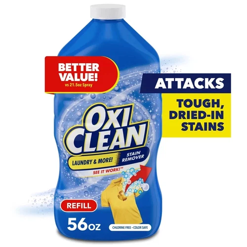 OxiClean Laundry Stain Remover Refill, 56 fl oz Free shipping