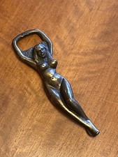 Messing Flaschen&ouml;ffner Antik,Nude, Frau