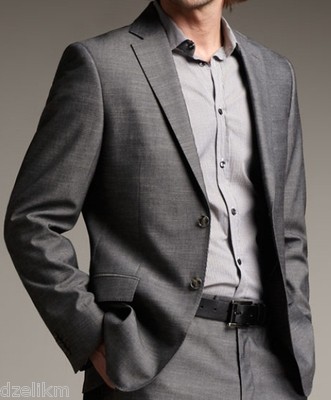NWT Versace Collection by Gianni Versace Slim Trend-Fit Linen-Wool Blazer