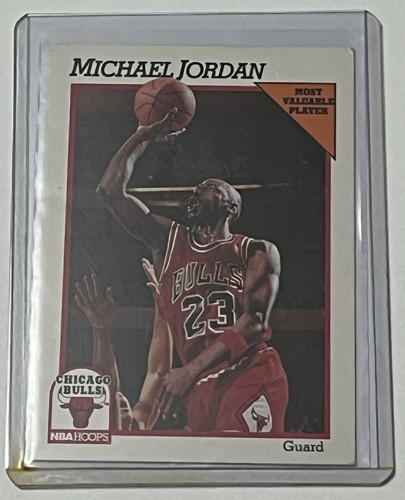 1991-1992 NBA HOOPS Michael Jordan #30 - Chicago Bulls Basketball Card - Picture 3 of 3