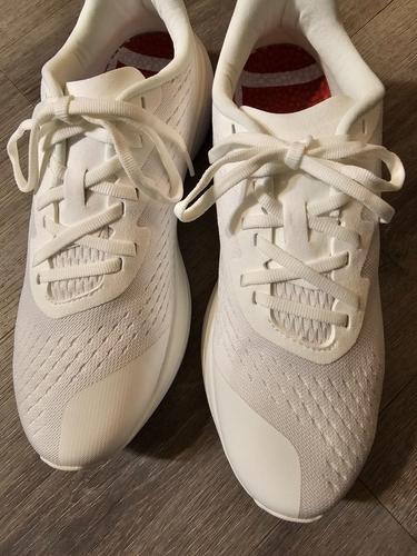 NEW Lane-Eight The Relay Trainer Running Shoes Knit White Womens 8 - Picture 5 of 7