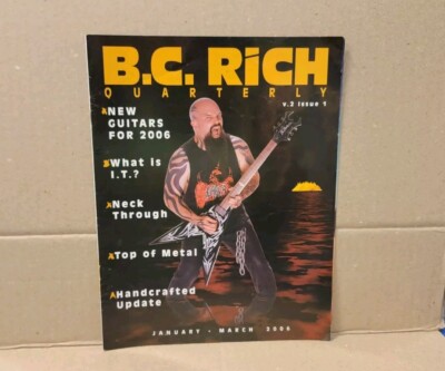 BC RICH Guitars Quarterly January -March 2006 KERRY KING Twisted Brown Trucker
