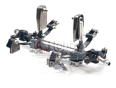 Tamiya Stucco Parafanghi Neri Con Piastra Di Montaggio Per Camion RC Tamiya 1/14 King Grand Knight Hauler, Scala 1/14 Accessori Modellismo Tamiya - Foto 12