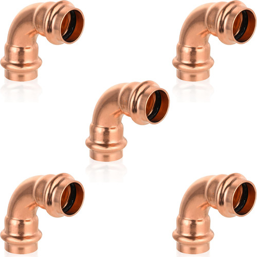 90-Degree PEX Elbow Copper Pipe Fitting 1/2" Push Fit Elbow PEX Pipe Lead-Free