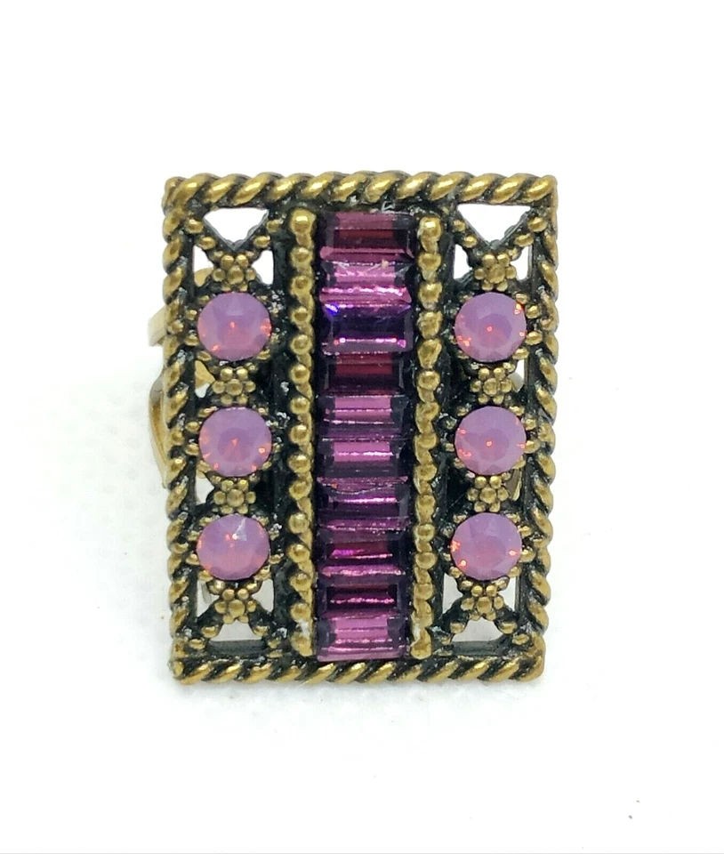 Precioso cristal púrpura Michal Negrin talla única para mujer. Foto 3 de 4