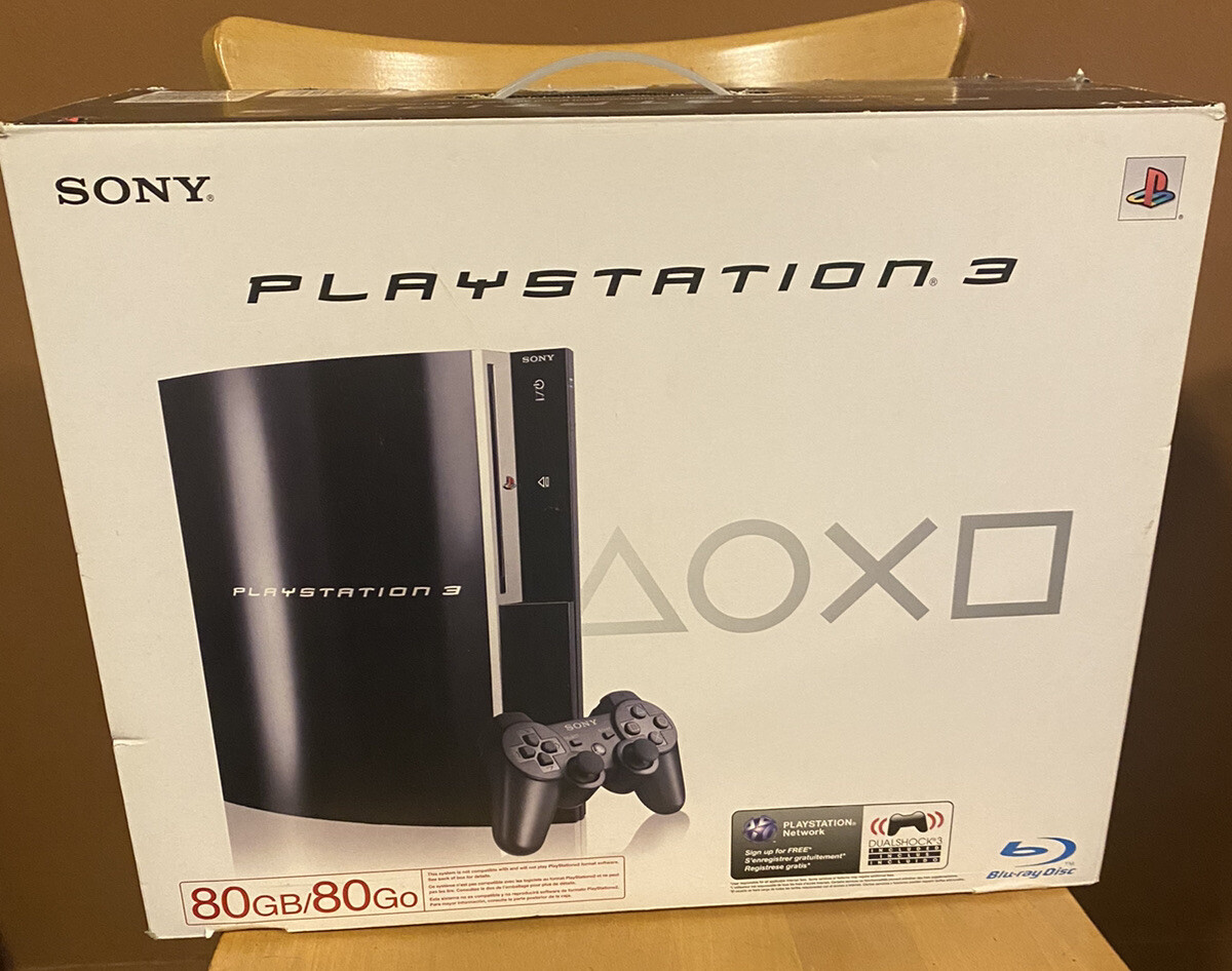 Sony PlayStation 3 80GB Console - Black for online