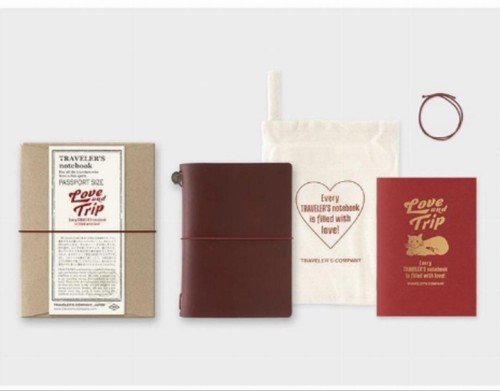 Traveler's Company. Love and Trip Red Notebook Passport Size 2025 - Fast Ship - Picture 3 of 3