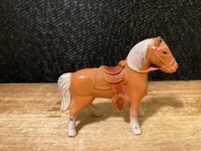 Vintage Unique 1950  s Hollow Cast Metal Toy Brown Horse Figurine Japan 2"