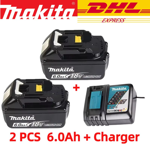 Original 18V 6.0Ah Rechargeable Battery for BL1830 BL1840 BL1850 Power Tools