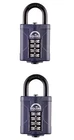 Squire Weathershield CP40 Security 4 Combination Padlock Pack Of 2 (6,22,40mm)