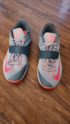 Nike KD VII 7 Mens 9.5 Gray Clam Before the Storm Basketball  display picture 3