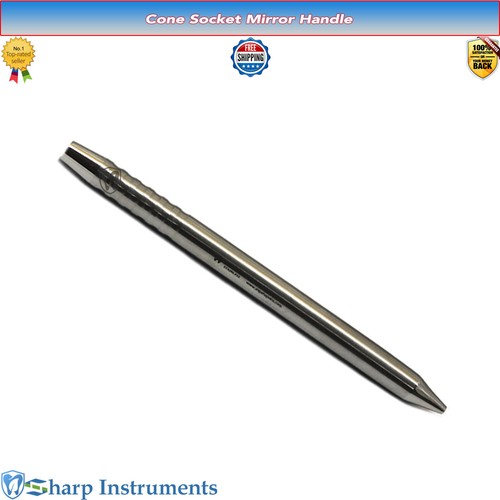 Dental Mouth Mirror Handle Round Cone Socket Stainless Steel Hollow Handle CE - Picture 2 of 2