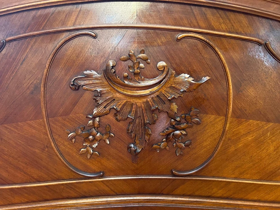 Antique French 19th Century Walnut Double Bed - image 3 of 4