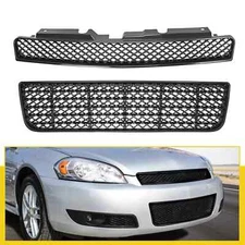 For Chevy Impala/ Limited 06-16 Front Bumper Upper+Lower Hood Grille Mesh Style