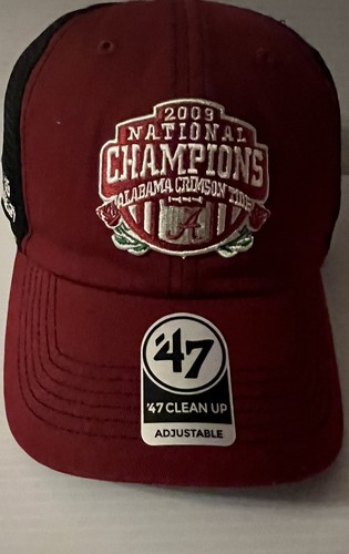Alabama Crimson Tide '47 Brand Trawler Clean Up Adjustable Hat 2009 Champs NWT! - Picture 2 of 5
