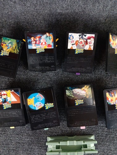 Pokemon 3D Power Action Cards 2000 Film BK Meal Toys lotto di 11 e porta carte - Foto 9 di 15