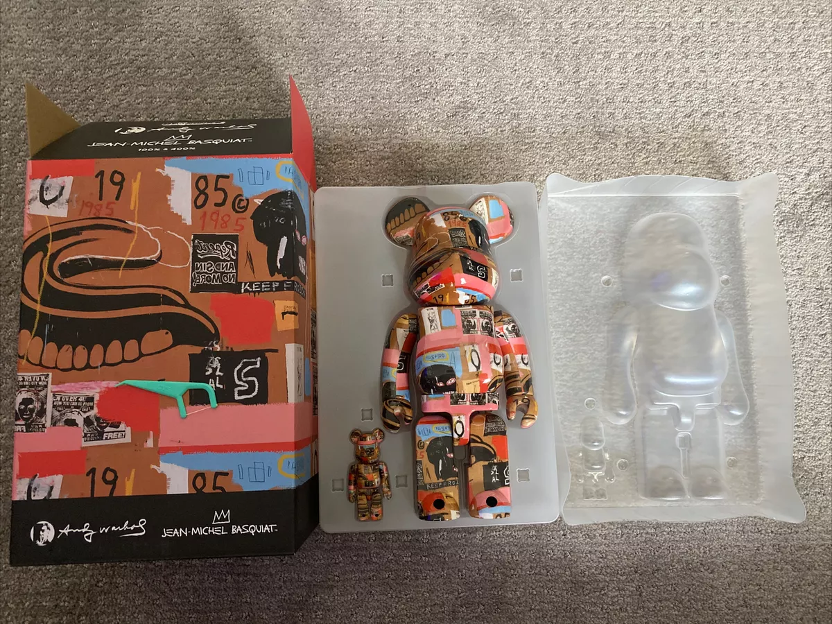 Andy Warhol Jean Michel Basquiat #2 400% 100% Be@rbrick Medicom