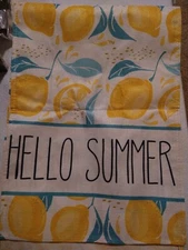 Artoid Mode Hello Summer Lemon Table Runner, Seasonal Spring Summer Fruit 13x72